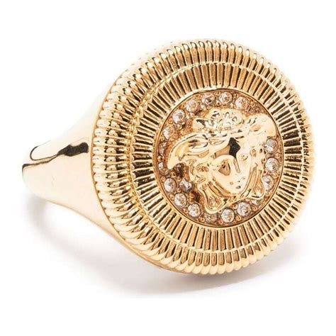 anello oro versace|Versace Anello La Medusa .